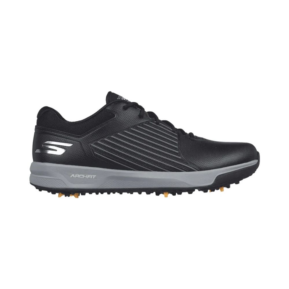 Skechers Men’s Arch Fit Elite Vortex MD Spiked Golf Shoes - Black/Grey
